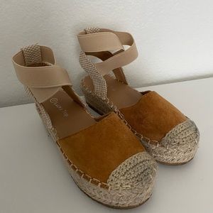 Brown toddler girl espadrilles